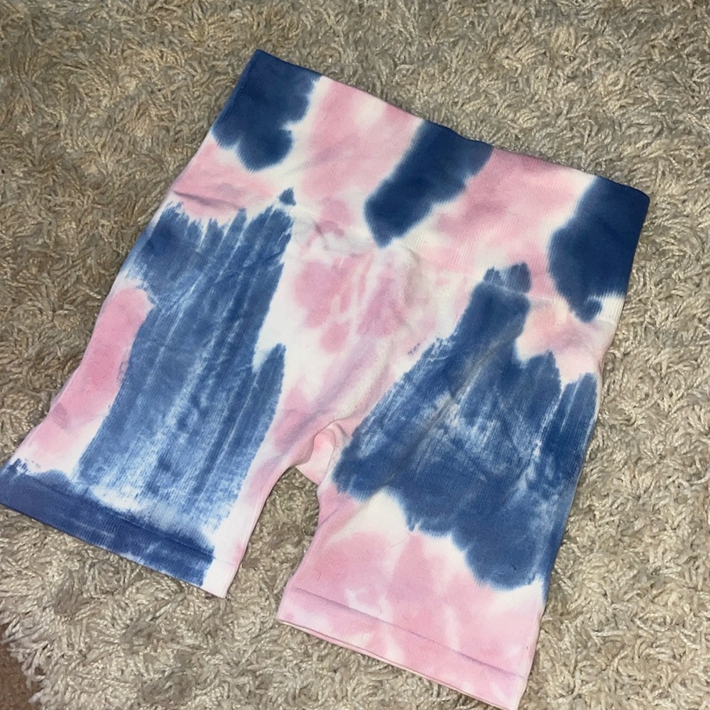 tie dye biker shorts